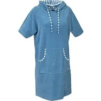Erwin Müller Bademantel Unisex-Poncho mit Kapuze, Rückenlänge cm: 95/kurz (bis 110 cm):, Leichtfrottier, mit Kapuze/mit Aufsatztasche:, default, Leichtfrottier Uni