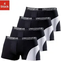 AUTHENTIC LE JOGGER Boxer Boxershorts für Herren (Packung, 4-St) mit kontrastfarbenen Einsatz