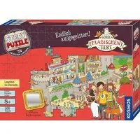 Kosmos Puzzle Story Puzzle: Die Schule der magischen Tiere, Endlich Ausgegeistert!, 200 Puzzleteile, mit Leuchteffekt, Made in Germany