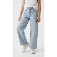 Name It Weite Jeans NKFROSE WIDE EMB JEANS 2010-FR NOOS allover bestickt