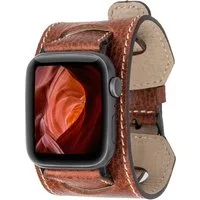 Burkley Smartwatch-Armband Exklusives Vintage Lederarmband, Handmade Stil 22