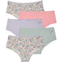 vertbaudet Slip 5er-Pack Mädchen Shortys aus Bio-Baumwolle
