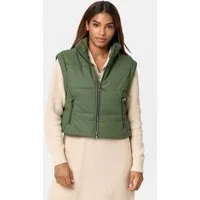 Worldclassca Steppweste Worldclassca Damen Kurze Steppweste Winter aus Kunstleder S-L