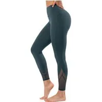 Yvette Leggings Damen Sporthose Lang mit Mesh Blickdicht Fitness, 192A02