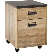 Home affaire Rollcontainer SHERWOOD, mit Apothekergriffen aus Metall, Breite 47 cm, Soft-Close-Funktion