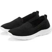 LASCANA Halbschuh, Sneaker, Slip-On-Sneaker, Slipper aus bequemen Textil-Material zum Reinschlüpfen VEGAN