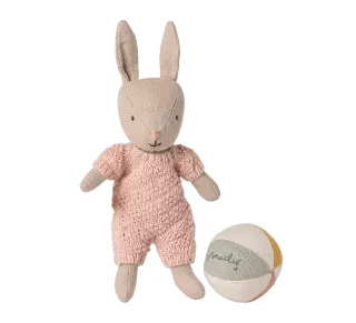 Maileg Micro RABBIT Set, Sand - Rosa