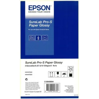1x2 Epson SureLab Pro-S Paper Glossy A4 x 65 m 252 g