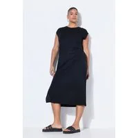 Studio Untold Jerseykleid Jersey-Midikleid oversized ärmellos Seitenschlitze
