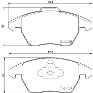 Hella Bremsbel?ge vorne Citroen Peugeot 8DB355011-811