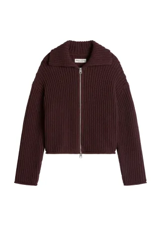 Marc O Polo - Cardigans, LSL, Collar, Zipper 6939_Black_Cherry - Gr. - S