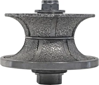 ELMAG Diamant-Profilfräser Profiler PXV r=15 / d=30, M14 - 'vacuum- brazed', Halbrund(grit 2) - 64166