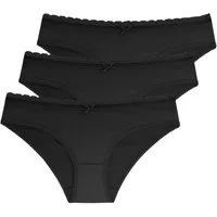 Dorina Slip Naomi (3er Pack) mit zarter Spitze verziert