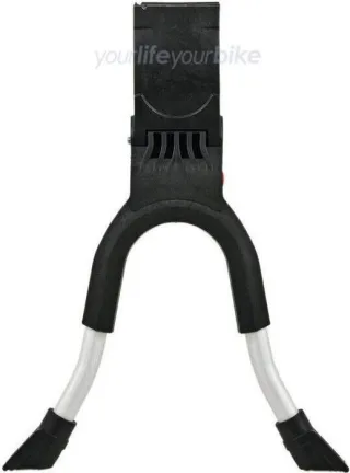 Hebie 0690 ÜL Zweibeinständer schwarz/silber max. 32 cm