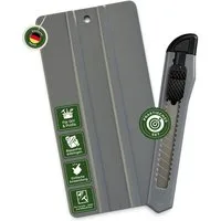 Veluxis Cuttermesser Folien Toolkit mit Rakel & Cuttermesser – Profi Anbringungsset, (2-tlg), blasenfreie Montage – präzise Schnitte & saubere Kanten – DIY & Profi