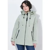 Ulla Popken Funktionsjacke HYPRAR Funktionsjacke A-Linie wasserabweisend