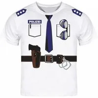 deinshirt Print-Shirt Kinder T-Shirt Polizei Uniform Funshirt mit Motiv