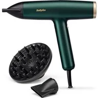 BaByliss Haartrockner BaByliss Air Power Pro Profi-Haartrockner, D6555DE, 1600 W, Hochgeschwindigkeits-Digitalmotor, Leicht, Föhn mit 3 Aufsätzen