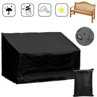 BTTO Gartenmöbel-Schutzhülle Abdeckung 2/3/4 Sitzabdeckung, Polyester-Gewebe, Wasserdichte, Sitzbankabdeckung für Innen Außenmöbel
