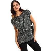 Friends Like These Paillettenshirt Friends Like These Paillettenbluse, Regular (1-tlg)