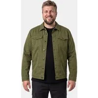 Men Plus Funktionsjacke Jeansjacke Colordenim Brusttaschen