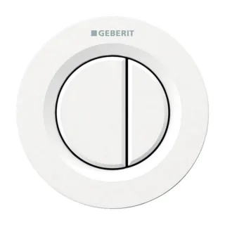 Geberit WC-Steuerung Typ 01 116042111 pneumatisch, 2-Mengen-Spülung, Kunststoff, weiß-alpin