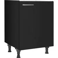 nobilia® Spülenschrank "Touch", Ausrichtung wählbar, vormontiert, in den Breiten 45 und 60 cm, mit höhenverstellbaren Sockelfüßen