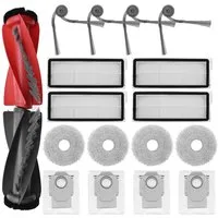 VERCO Reinigungsbürsten-Set Reinigungskit für Roborock, Für Roborock Qrevo S5V, Für Roborock Qrevo Edge S5A, Für Roborock Qrevo Curv, Für Roborock Qrevo Curv S5X, Für Roborock Qrevo Edge, (17-tlg), Ersatz Teile Set Wartungskit Filter Seitenbürste Zub