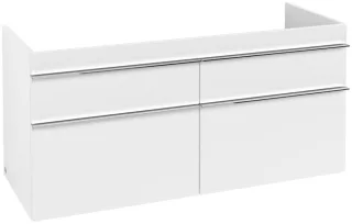 Villeroy & Boch Waschtischunterschrank Venticello A93001MS, B:1253, H:590, T:502mm, Weiß Matt A93001MS