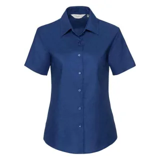 Russell Collection - Hemd für Damen kurzärmlig (Kräftiges Königsblau)