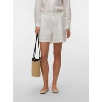 Vero Moda Shorts VMELIZA HW SHORTS WVN NOOS Baumwolle, high waist, Allover - Stickerei