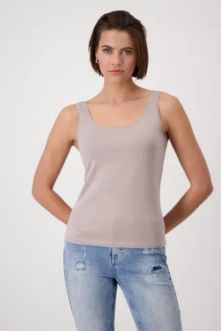 monari - Basic-Top dark linen - Gr. - 44