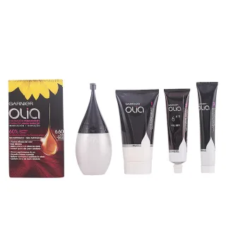 Olia Coloración Permanente #6,60 Rojo Intenso Set 4 pz