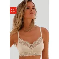 LASCANA Bralette-BH Alana ohne Bügel mit hohem Seidenanteil und edler Spitze, Dessous