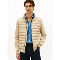 Tommy Hilfiger Steppjacke MIX MEDIA mit Stehkragen unifarben, casual, regular fit, Baumwollmix