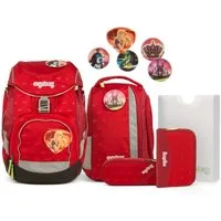 ergobag Schulrucksack Pack (6tlg., Schulrucksack, Sportrucksack, Federmäppchen, Schlamperrolle, Heftebox)