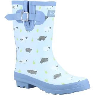 Cotswold Womens/Ladies Farmyard Sheep Mid Calf Wellington Boots (Blau)