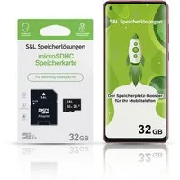 Tec-Expert microSD Karte S&L für Samsung Galaxy A21S Speicherkarte (32 GB, Class 10, microSDHC)