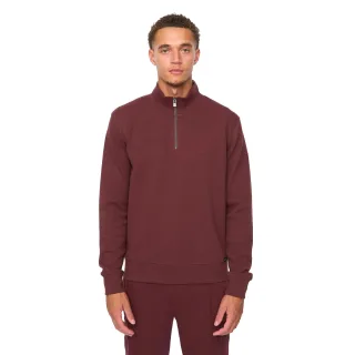 Duck and Cover - "Slellmoore" Sweatshirt für Herren, mit kurzem Reißverschluss (Weinrot)