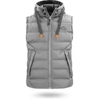 normani Steppweste Herren Winter-Steppweste Yuquot Wattierte Winterweste Bodywarmer Outdoor Weste mit Kapuze