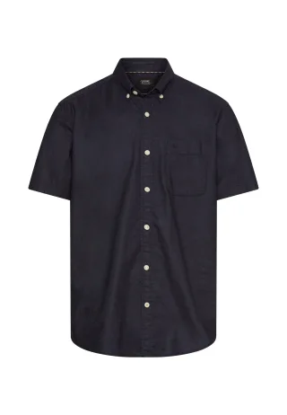 camel active - Kurzarmhemd aus Leinenmix dark navy - Gr. - XL