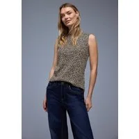 STREET ONE Ripptanktop im Leo-Look / Animal-Print