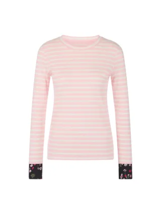 Marc Cain Sports - Langarm-Shirt in Streifenoptik chalk pink - Gr. - 36