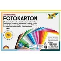 Folia Max Bringmann KG Bastelkartonpapier Fotokarton, 50 Blatt