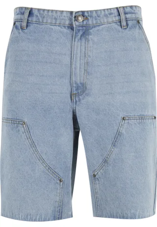 URBAN CLASSICS Shorts "Urban Classics Open Edge Two Knee Denim Shorts"