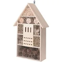 Spetebo Insektenhotel Insektenhotel "XL" natur - 51 cm - Insektenhaus, (Stück, 1-St., Insektenhotel), Insektenhaus aus Holz zum Aufhängen