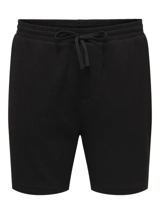 ONLY&SONS - ONSTREY LIFE REG FRML SHORTS Black - Gr. - S