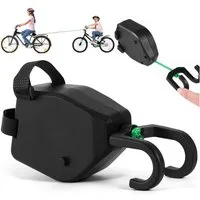 BlingBin Abschleppseil Fahrrad Abschleppseil Kinder, Elastisches 2.5M Fahrrad Traktionsseil (1er Set, 1-tlg., 7,3*20,6*10cm, 0-2,5m), Universell Fahrrad Seil Einziehbar, Tragfähigkeit 500 lb, für MTB