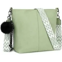 TAN.TOMI Schultertasche Damen Crossbody Bag Henkeltasche Mittel Umhängetasche, Mit Verstellbar Abnehmbar Für Pendeln Reise Campus Sport