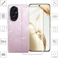 Wigento Handyhülle Für Honor 200 4D Display Full Curved H9 Hart Glas Folie Panzer Schutz, Display Curved Panzer Schutz Glas